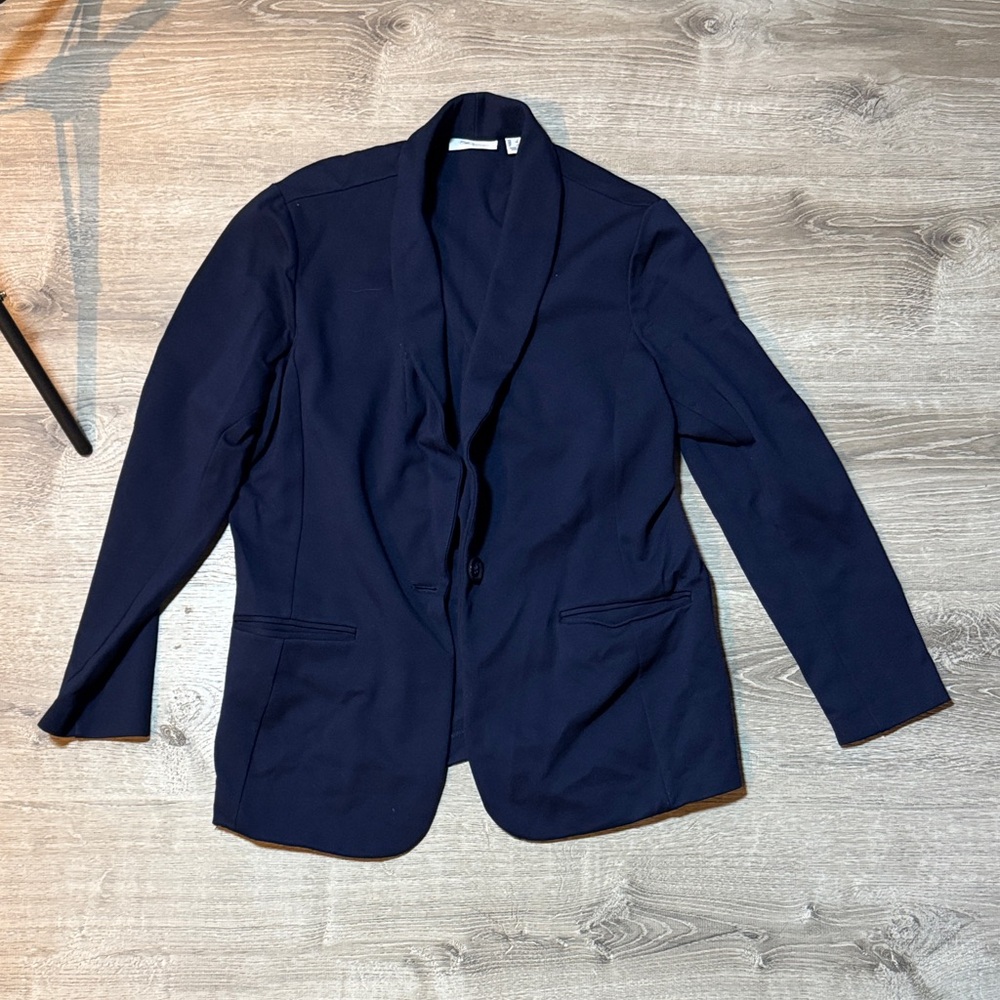 Susan Graver Tailored Navy Jacket